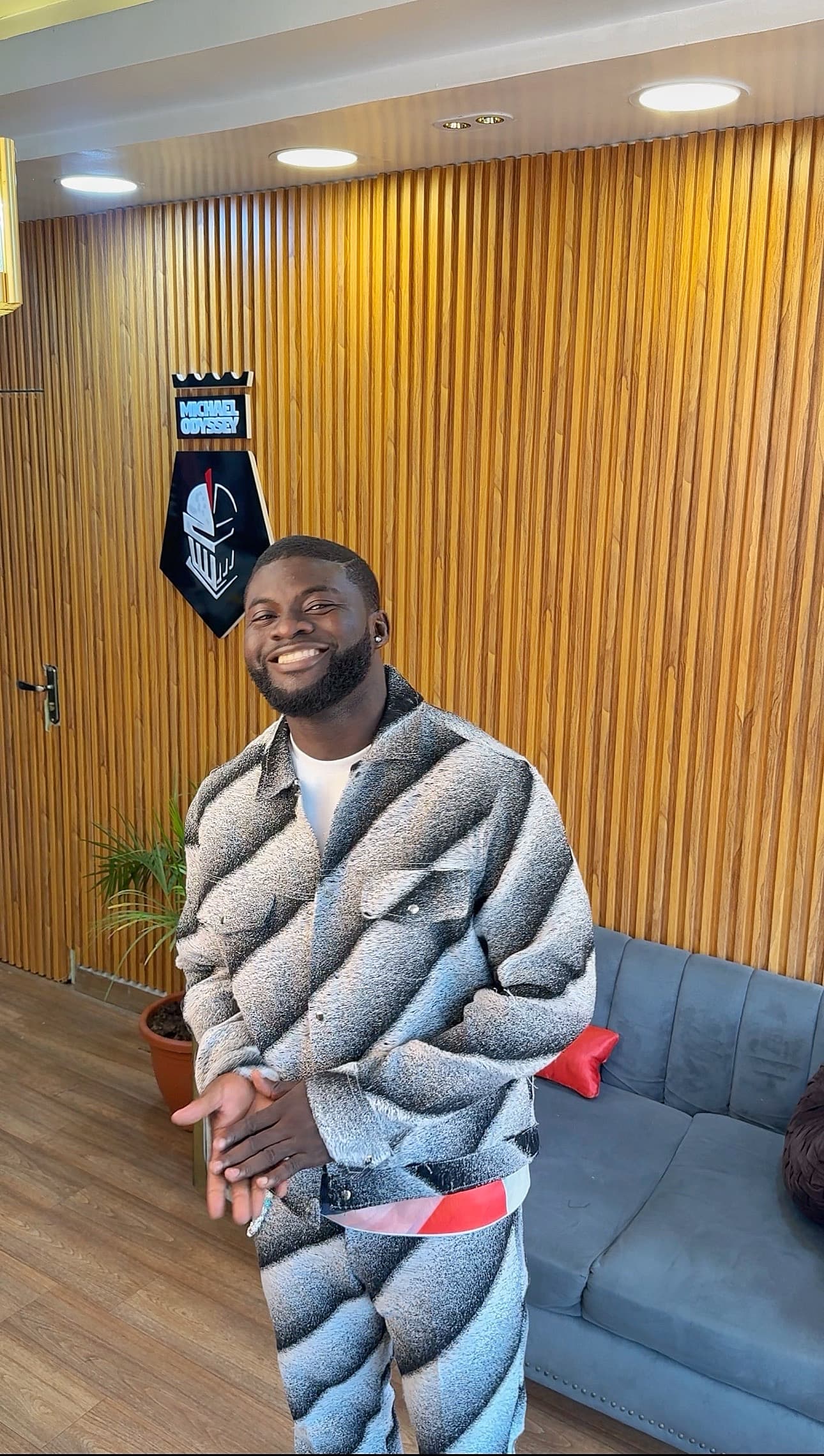 The Monochrome Drift Twill-Denim Ensemble