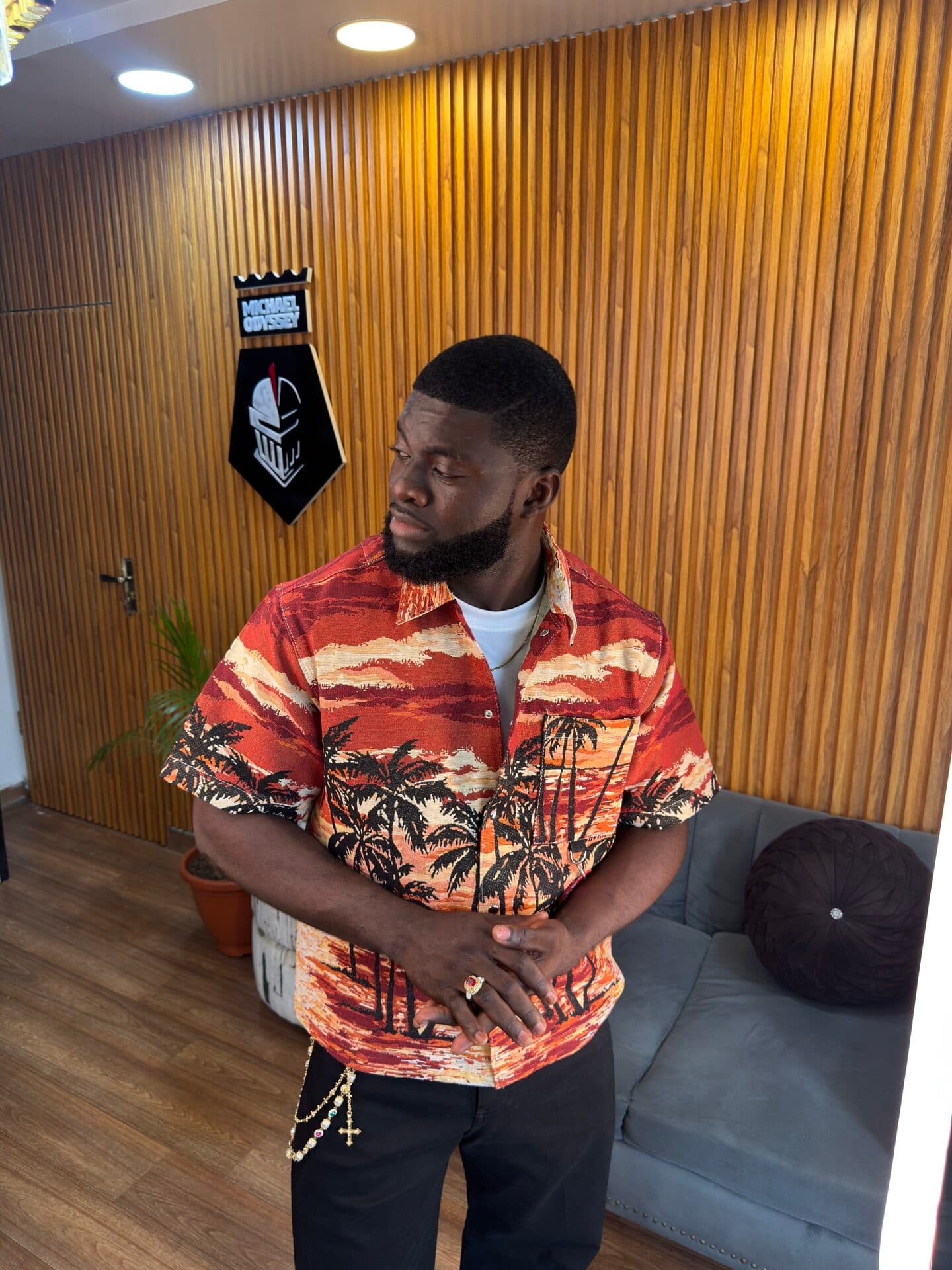 Miami Palms Camp Shirt