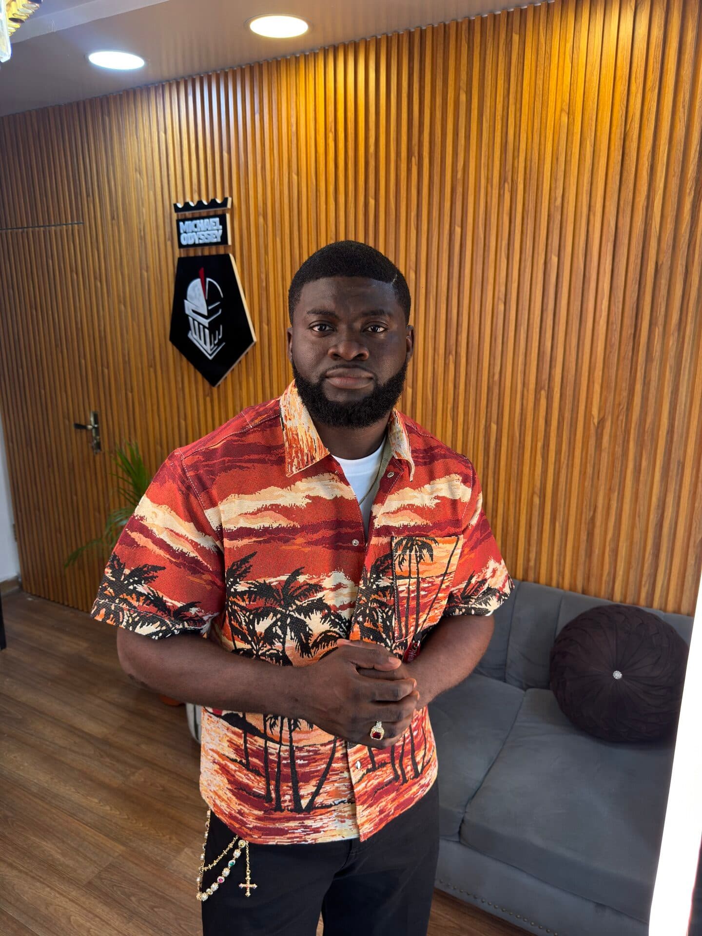 Miami Palms Camp Shirt