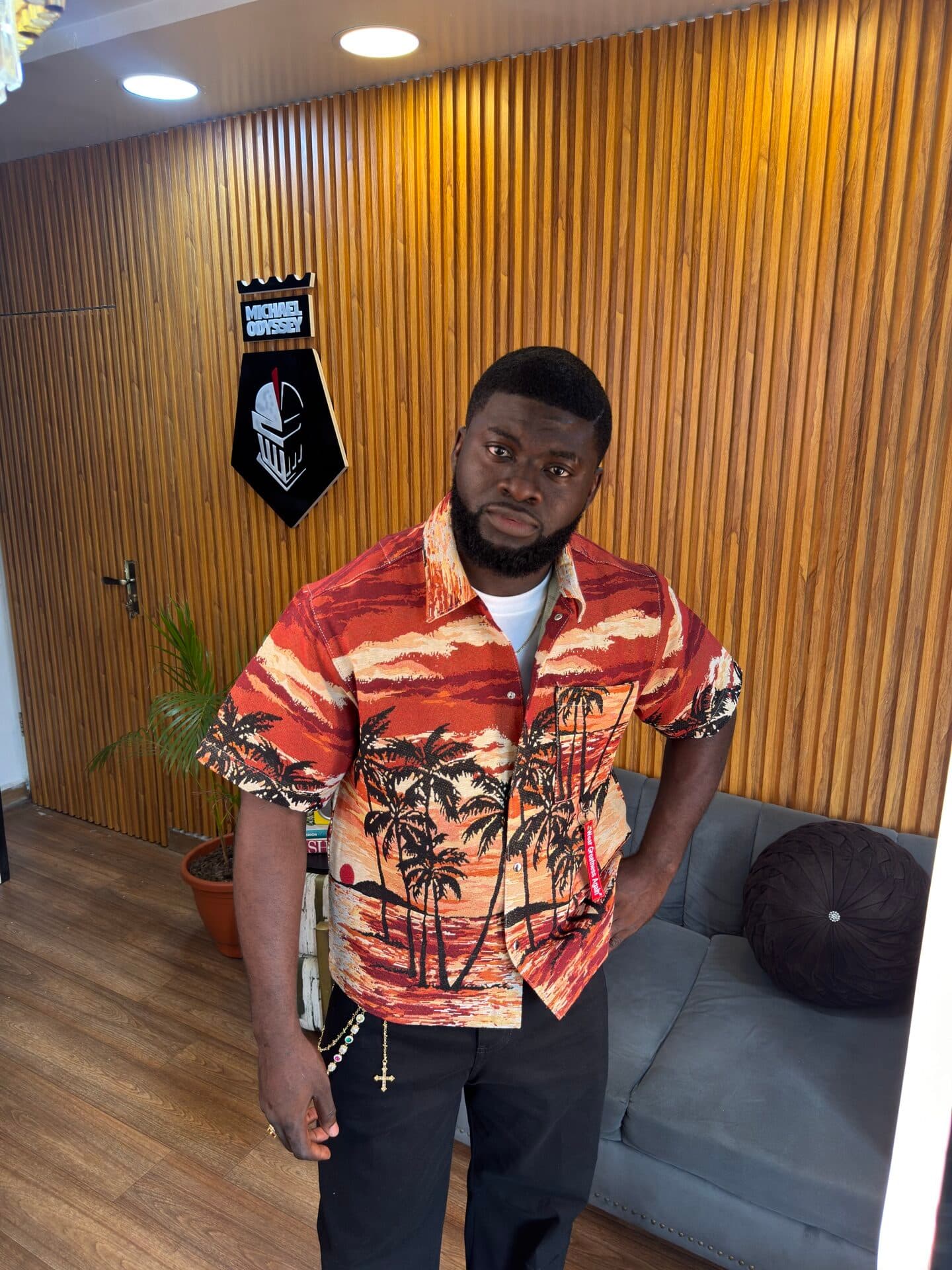 Miami Palms Camp Shirt