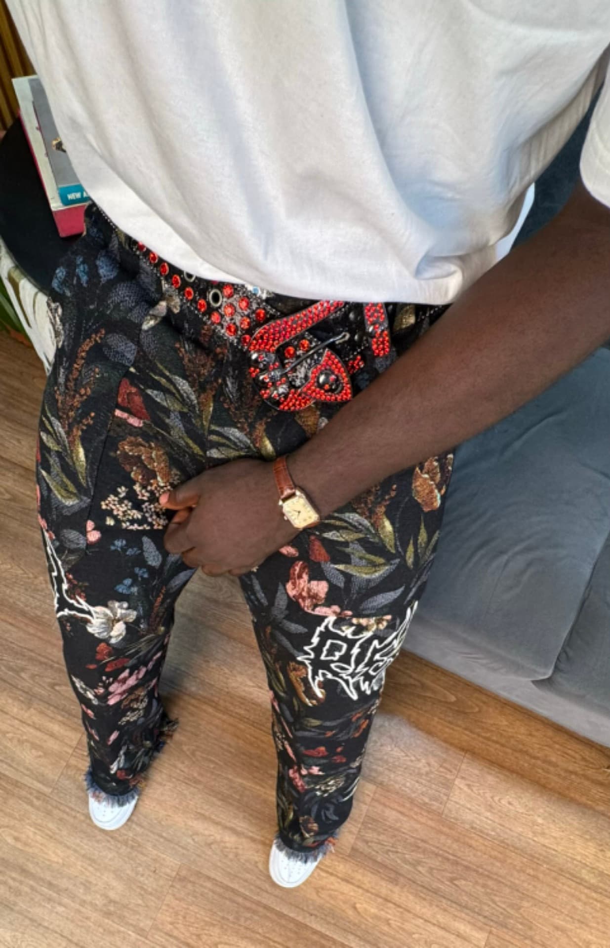 Rebel Noir Frills Trousers