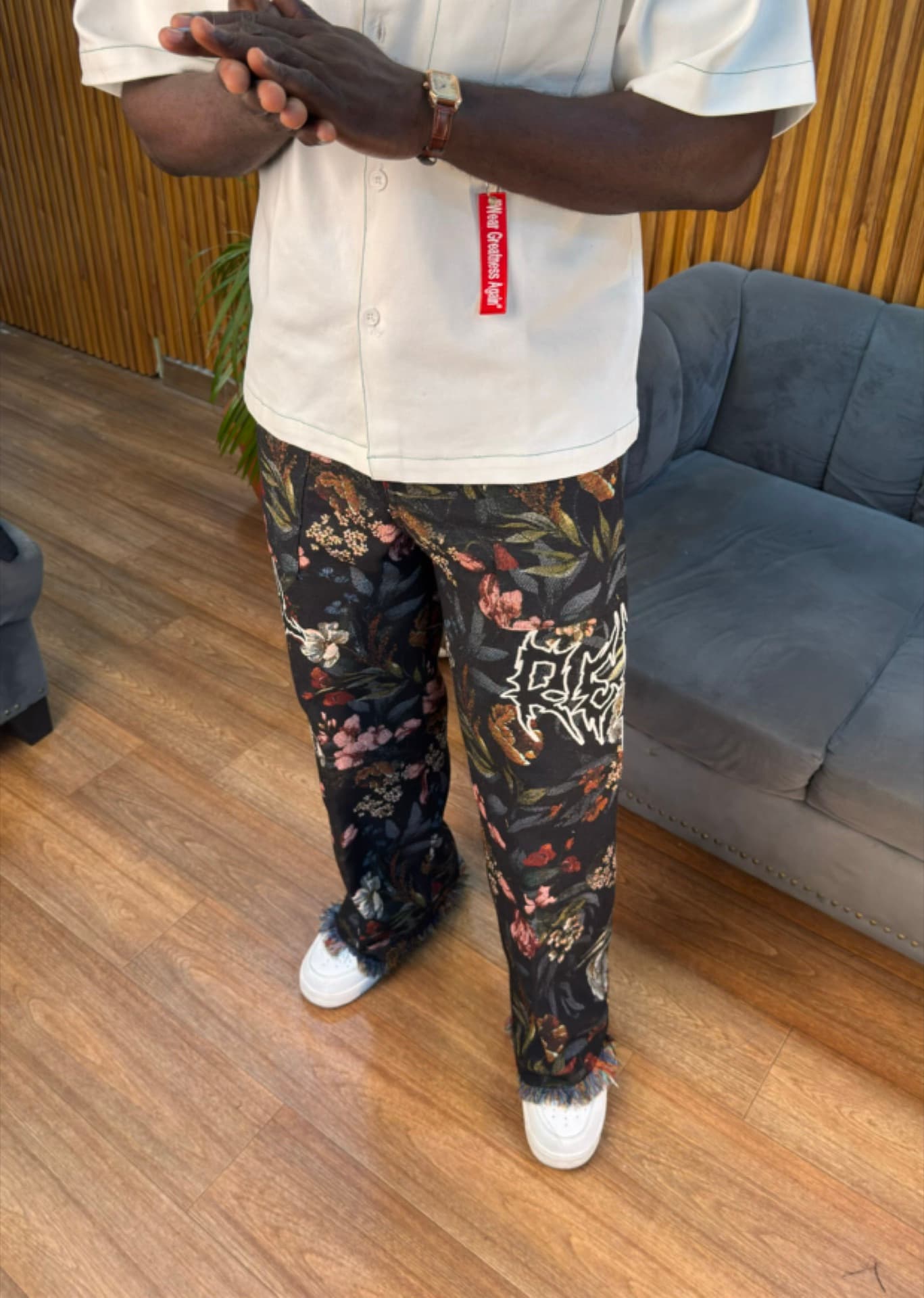 Rebel Noir Frills Trousers