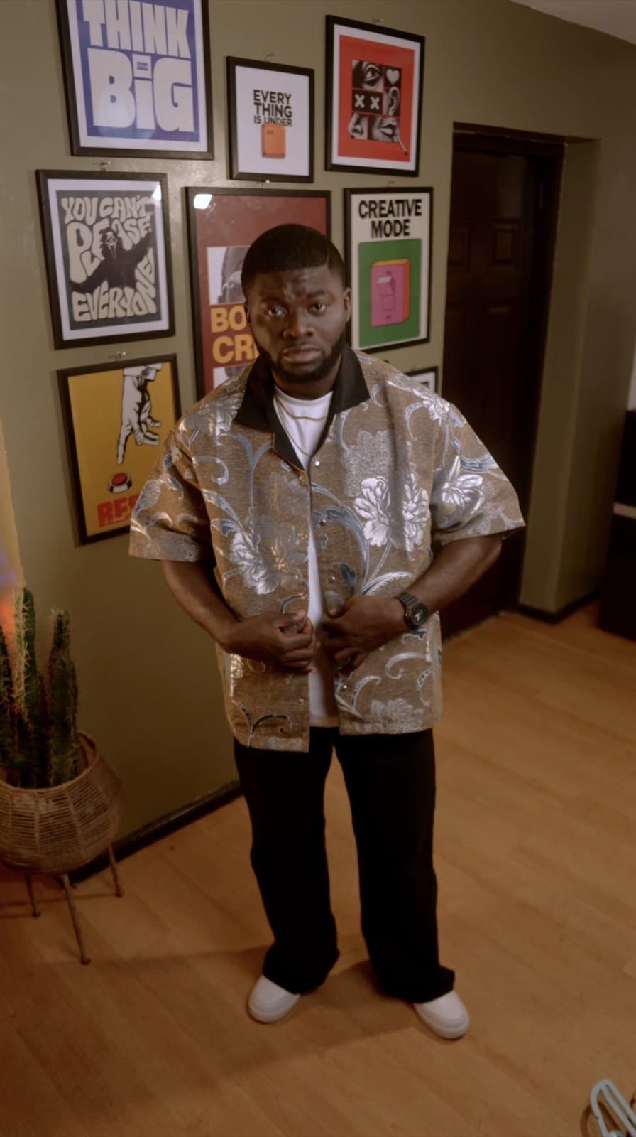 Gold and Silver Tapestry Shirt