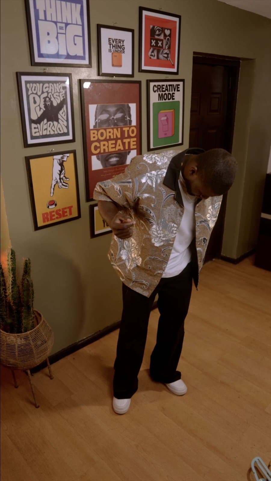 Gold and Silver Tapestry Shirt