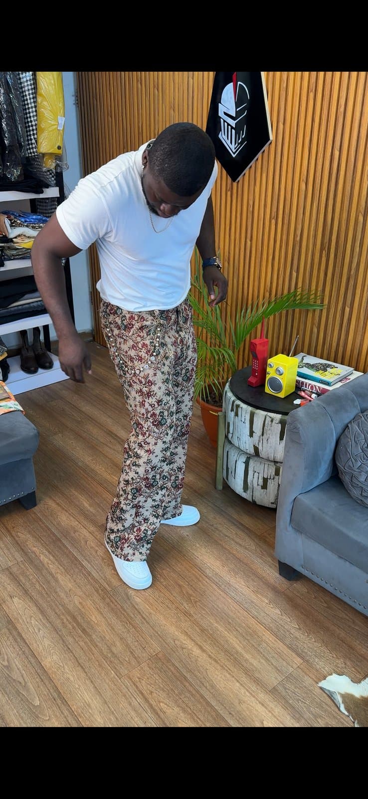 Brown Tapestry Pants