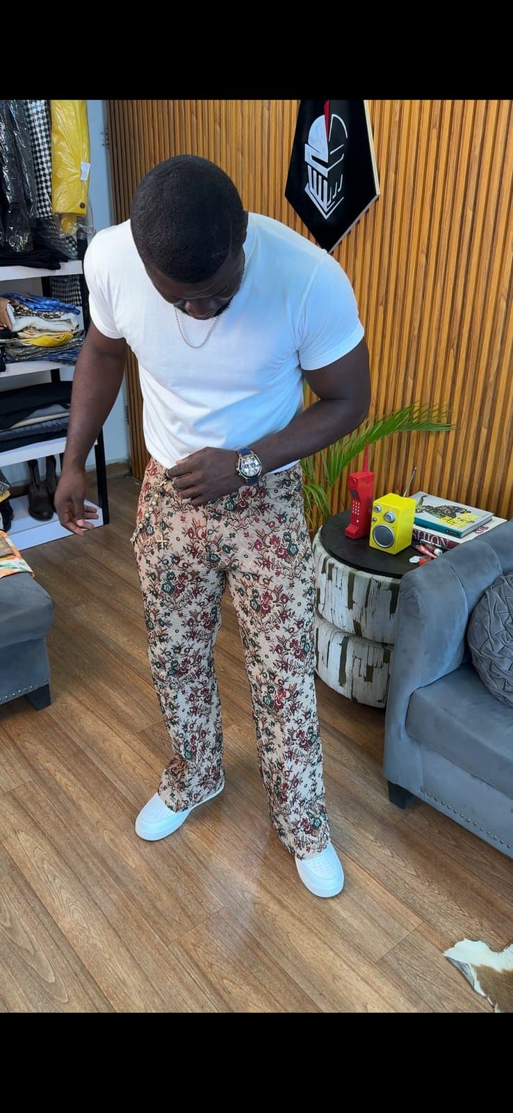 Brown Tapestry Pants