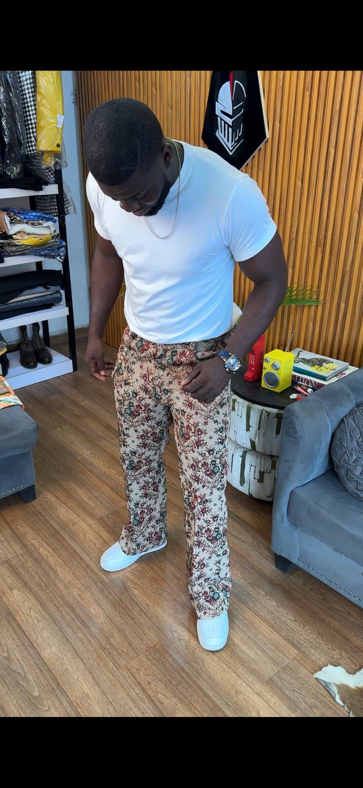 Brown Tapestry Pants