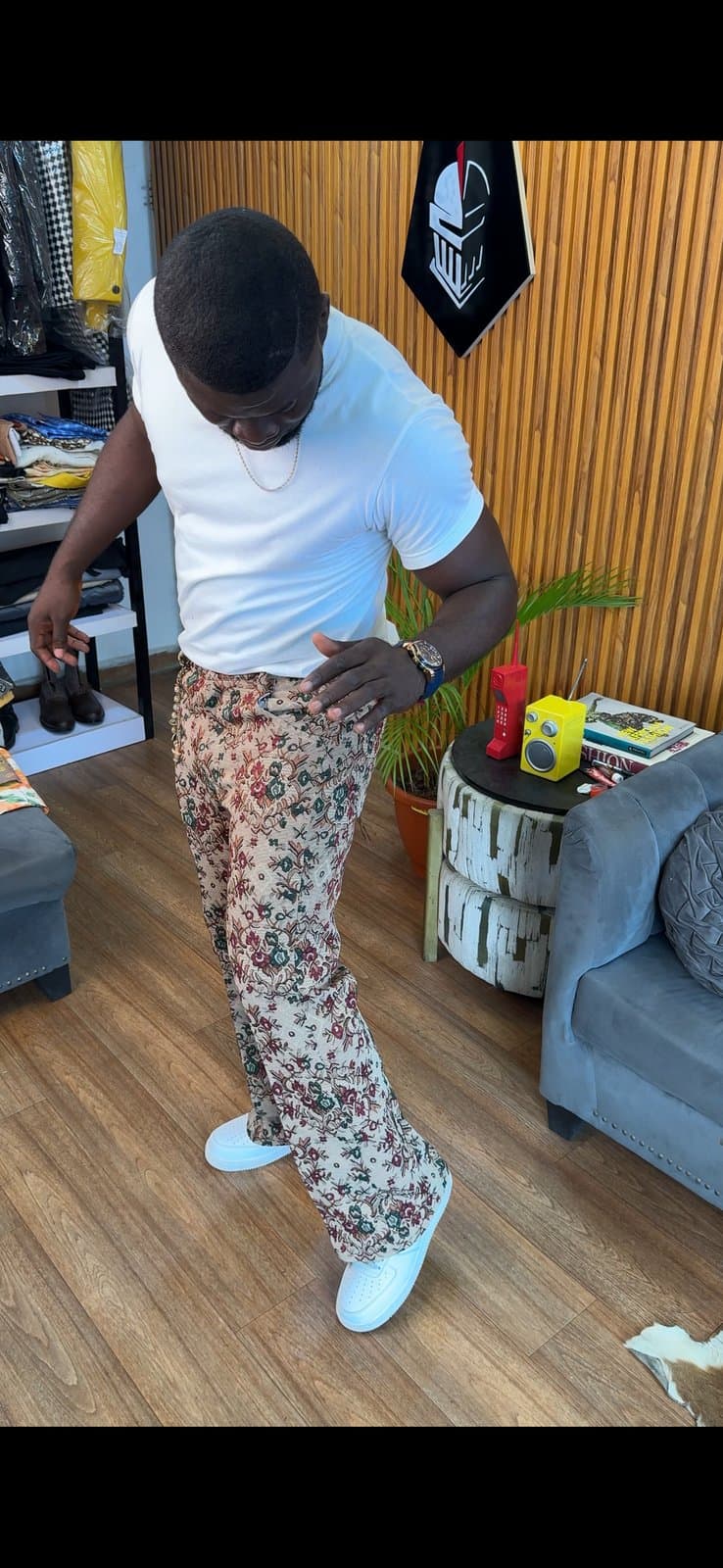 Brown Tapestry Pants