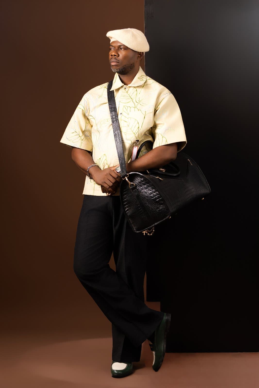 Summer Yellow Botanical Shirt