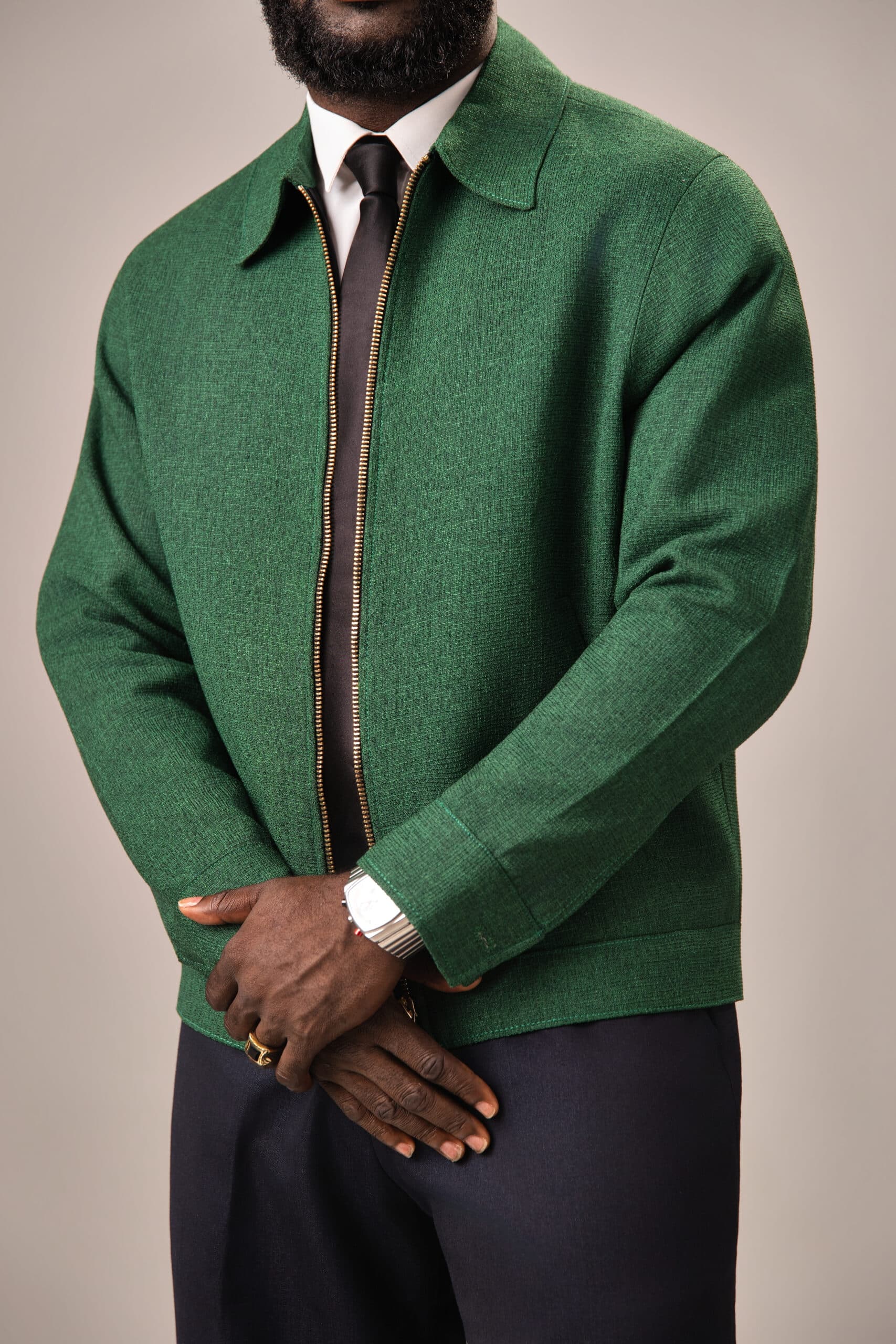 Green Zipper Jacket