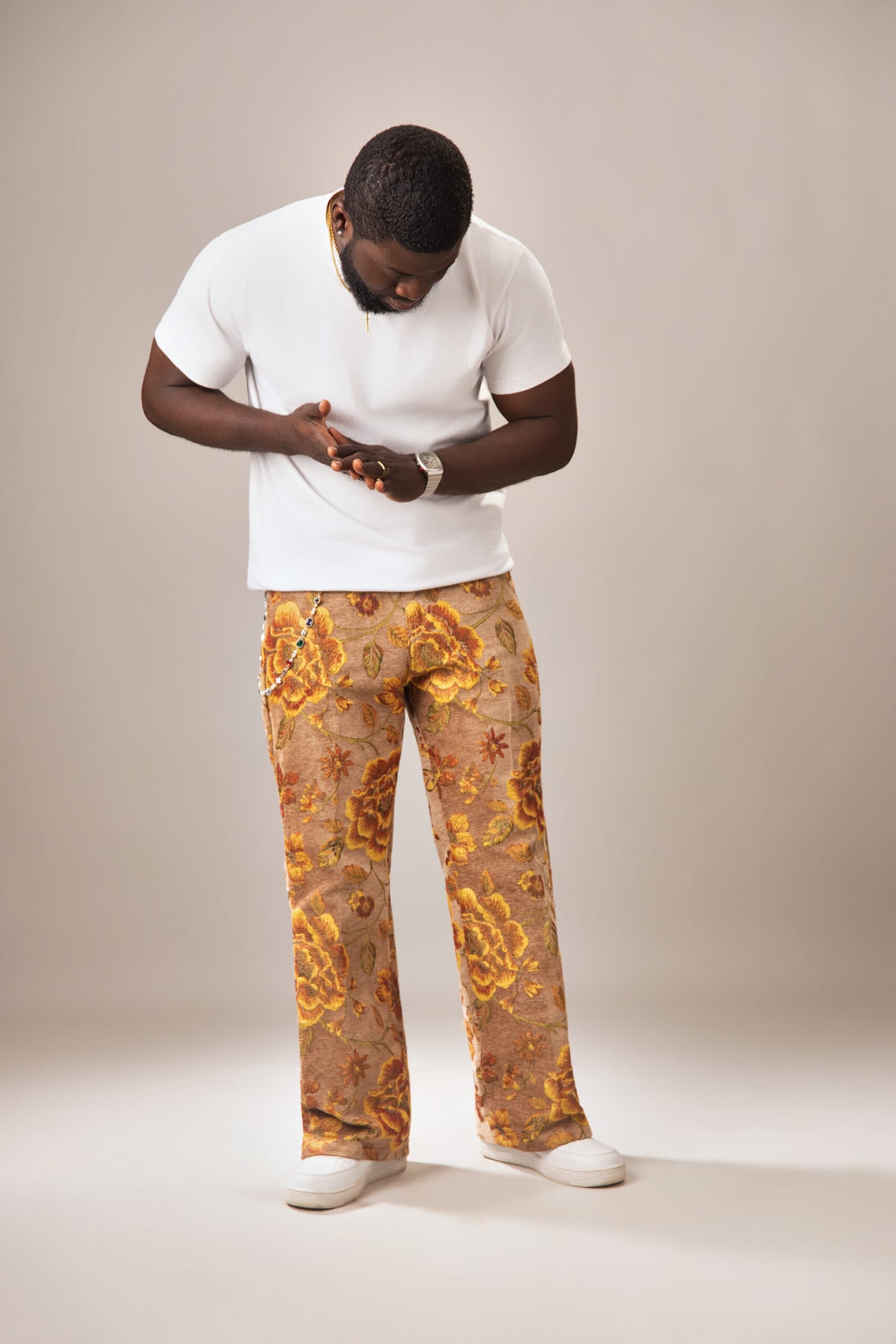 Amber Blossom Tapestry Pants