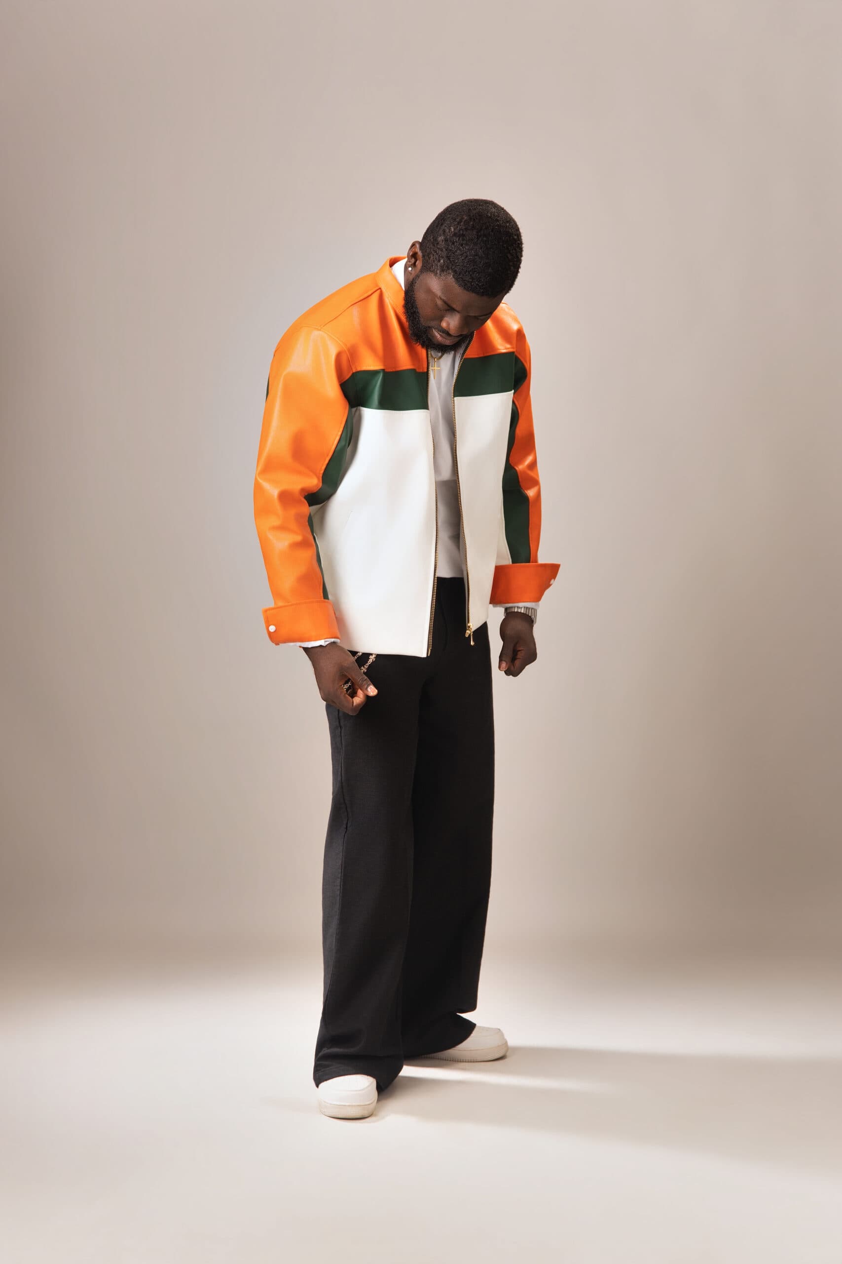 Colour-Block Racer Jacket