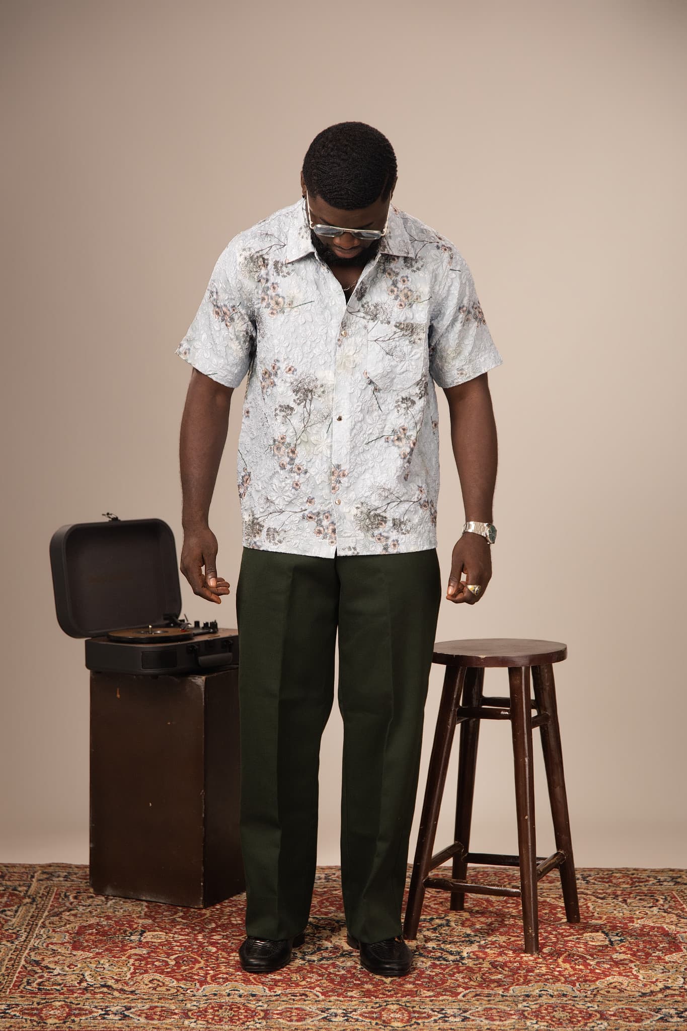 Textured Blossom Shirt