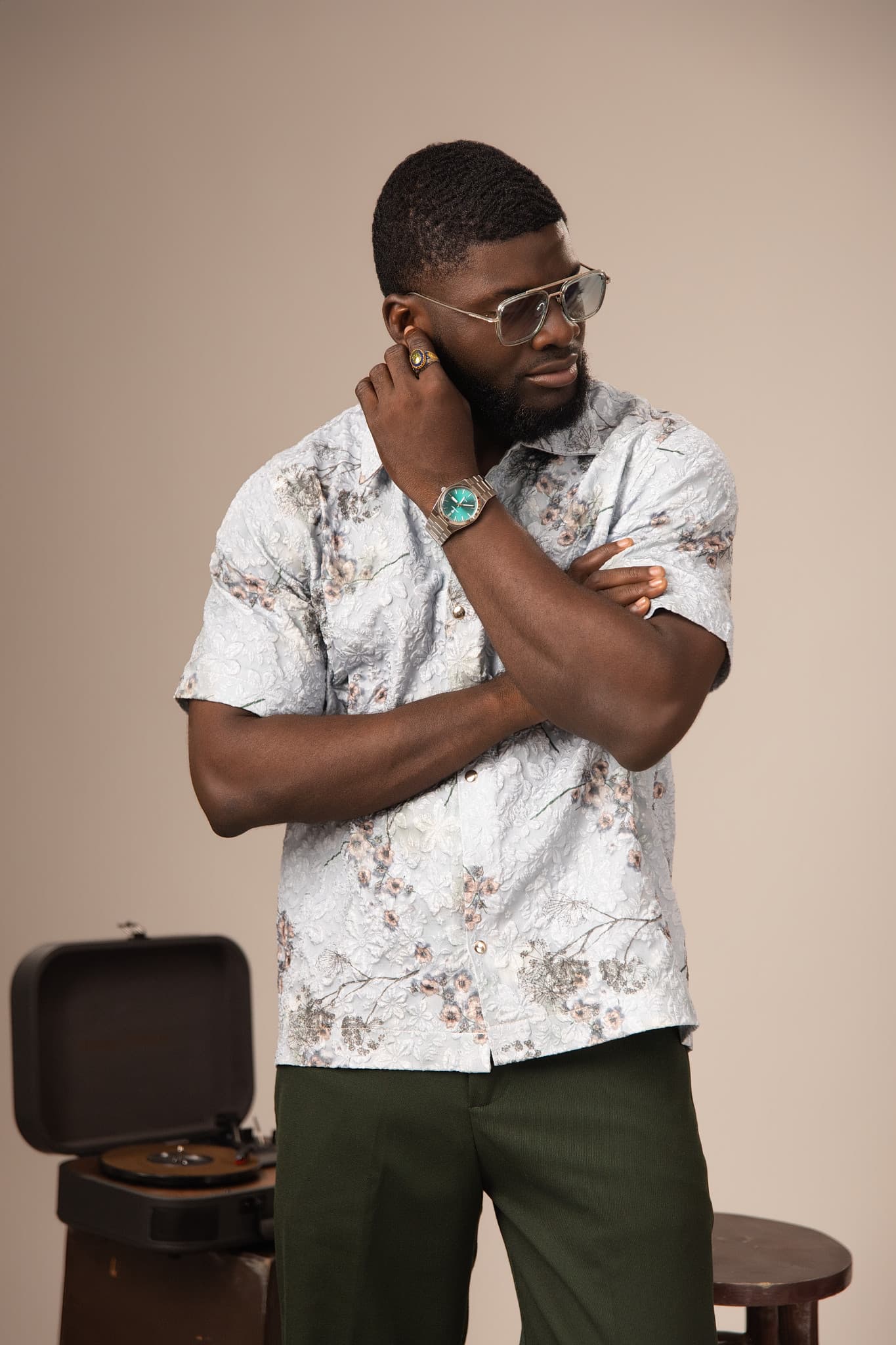 Textured Blossom Shirt