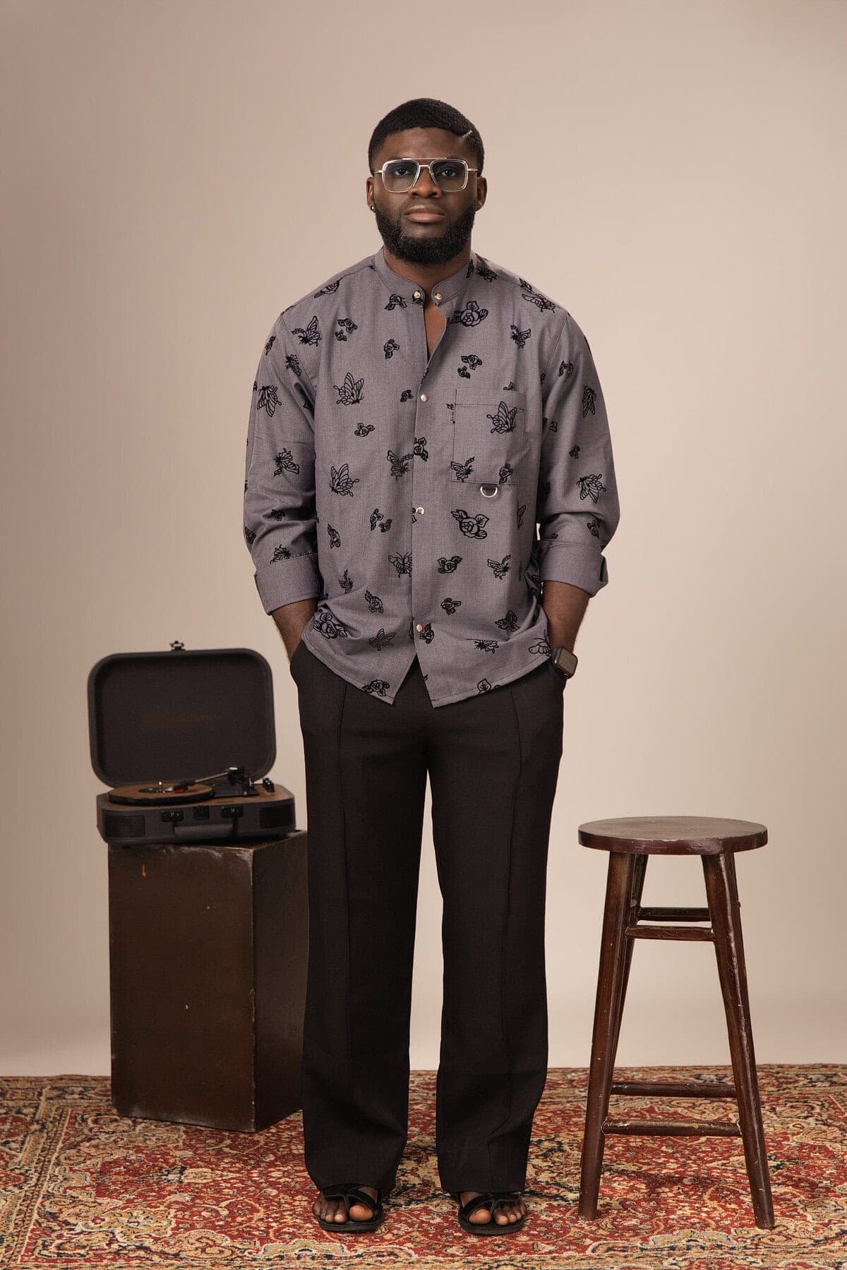 METAMORPHOSIS Mandarin Shirt