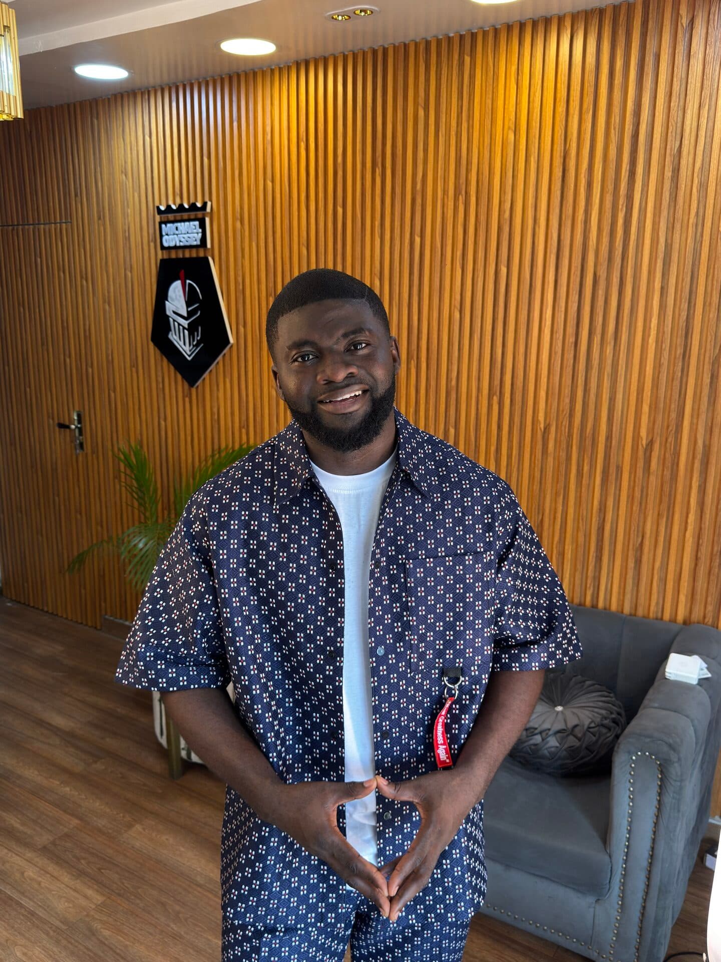 Basket Blue Mosaic Co-Ord Set