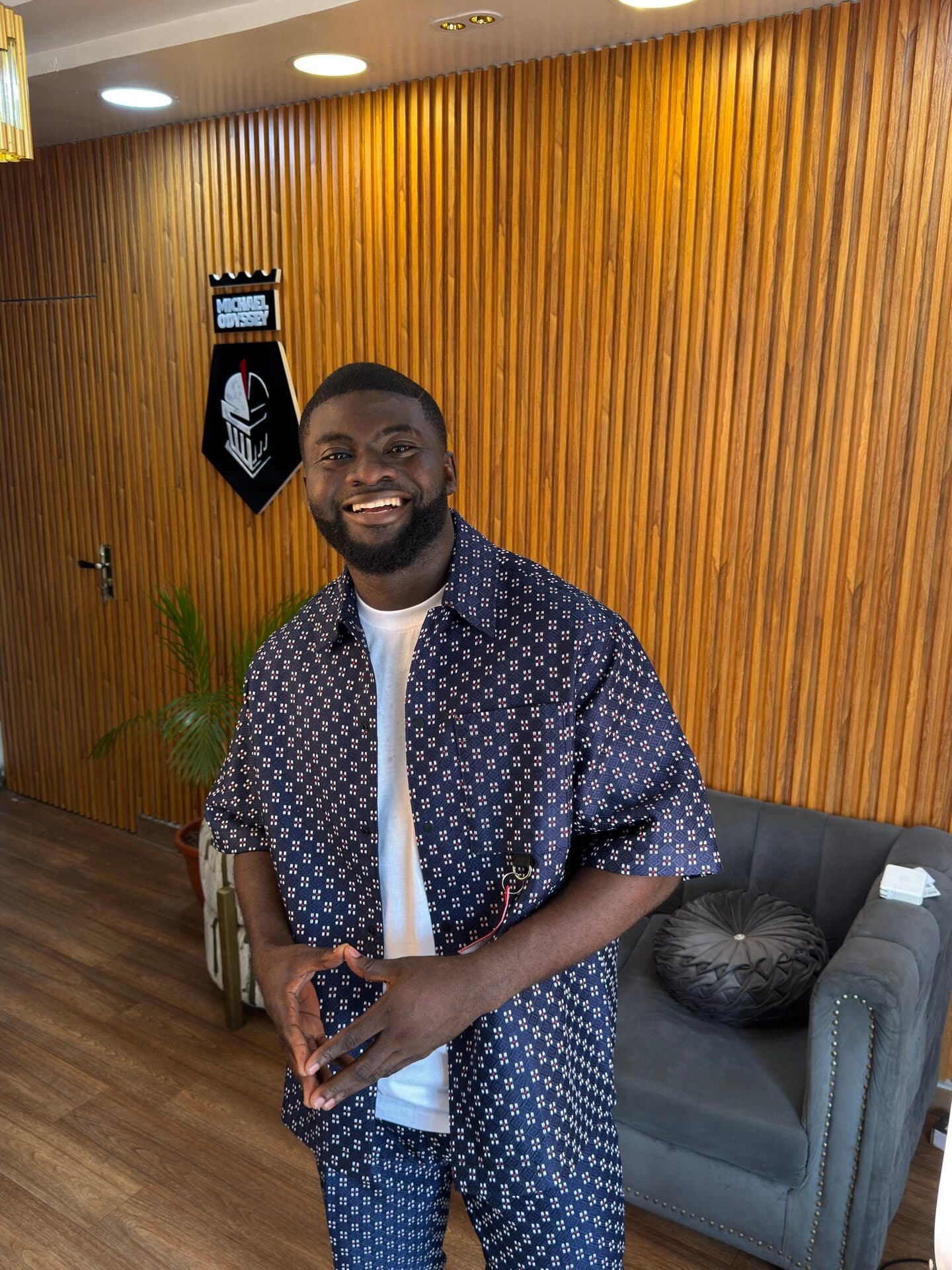 Basket Blue Mosaic Co-Ord Set