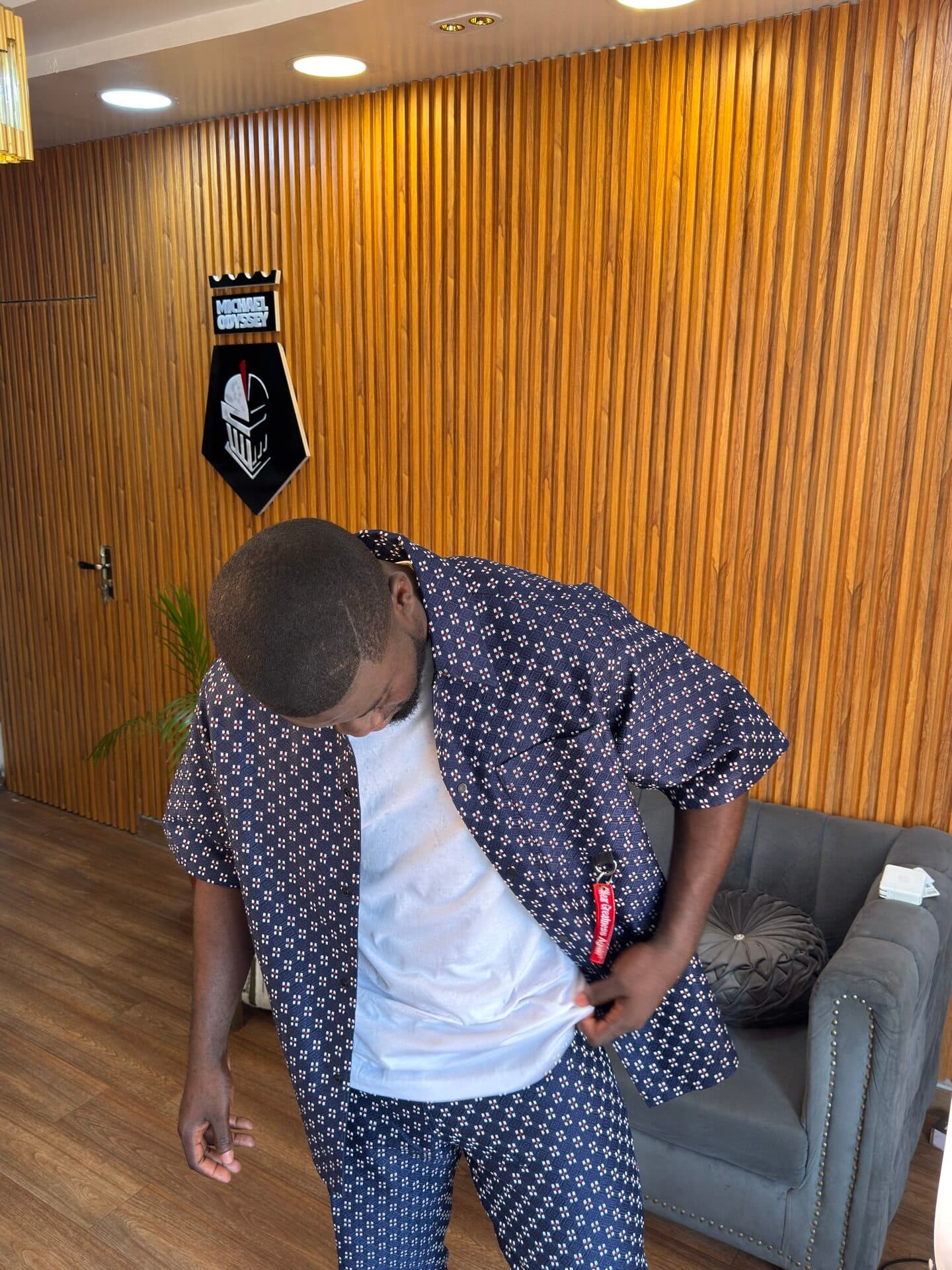 Basket Blue Mosaic Co-Ord Set