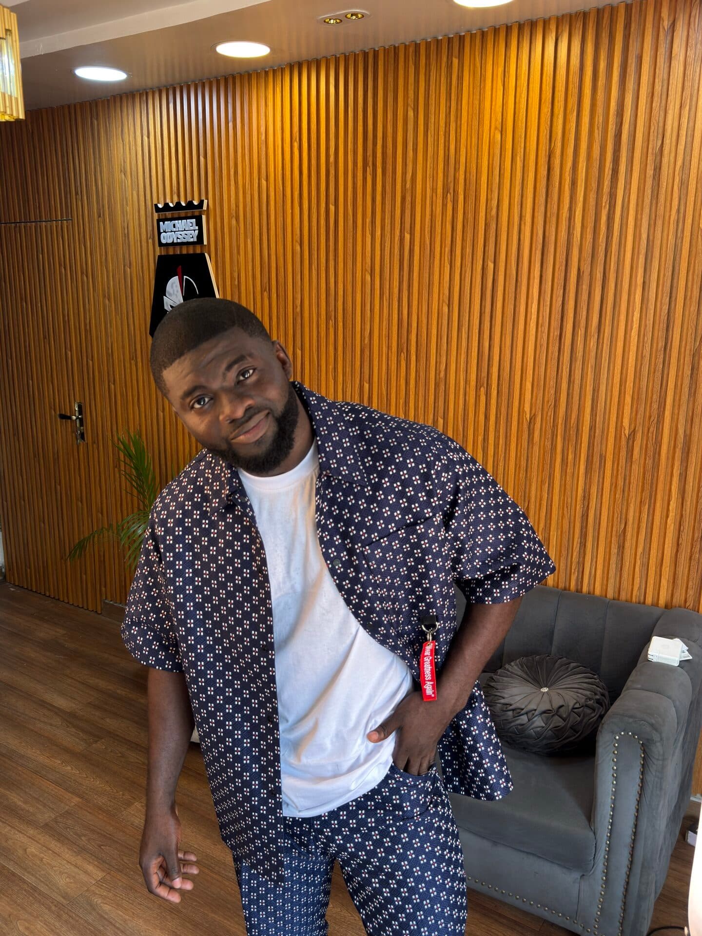 Basket Blue Mosaic Co-Ord Set