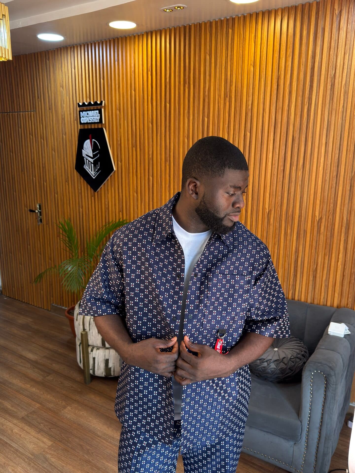 Basket Blue Mosaic Co-Ord Set