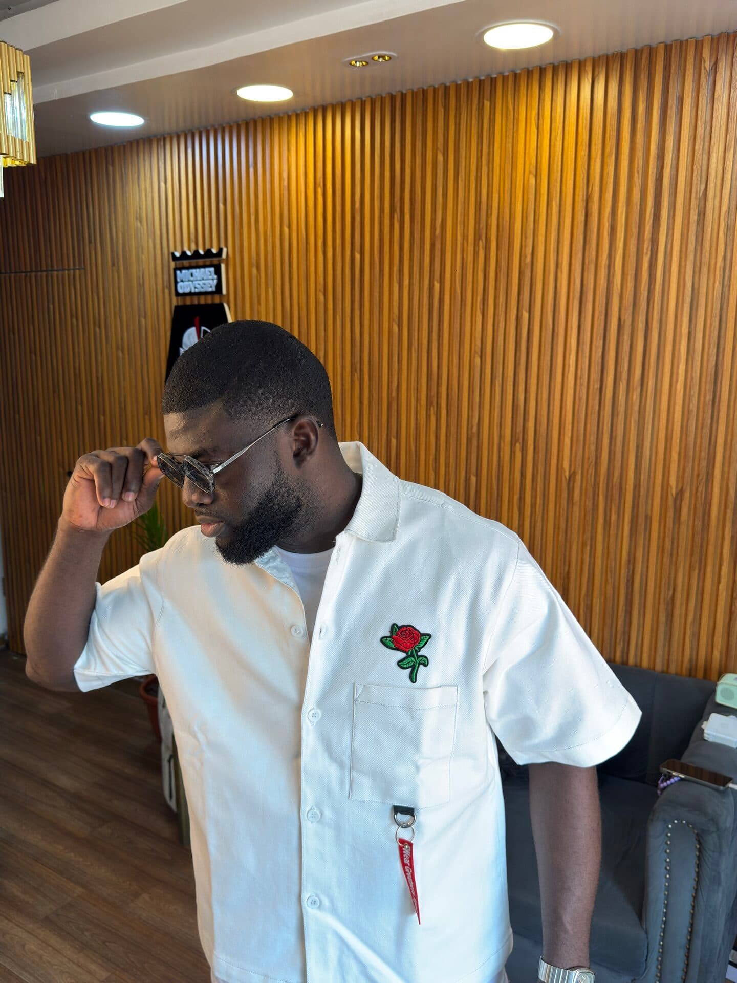 Ivory Rose Signature Camp Shirt