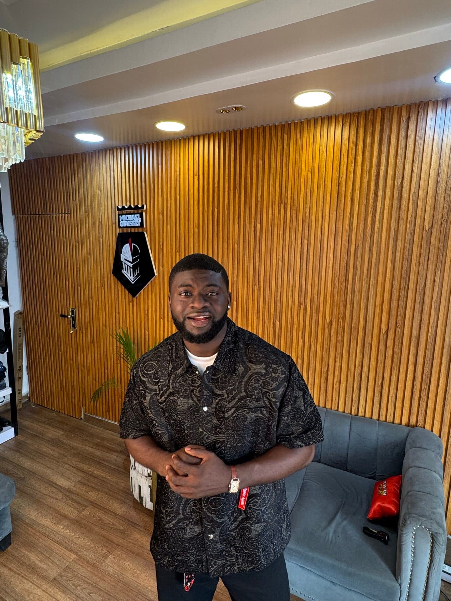 Noir Paisley Tapestry Shirt