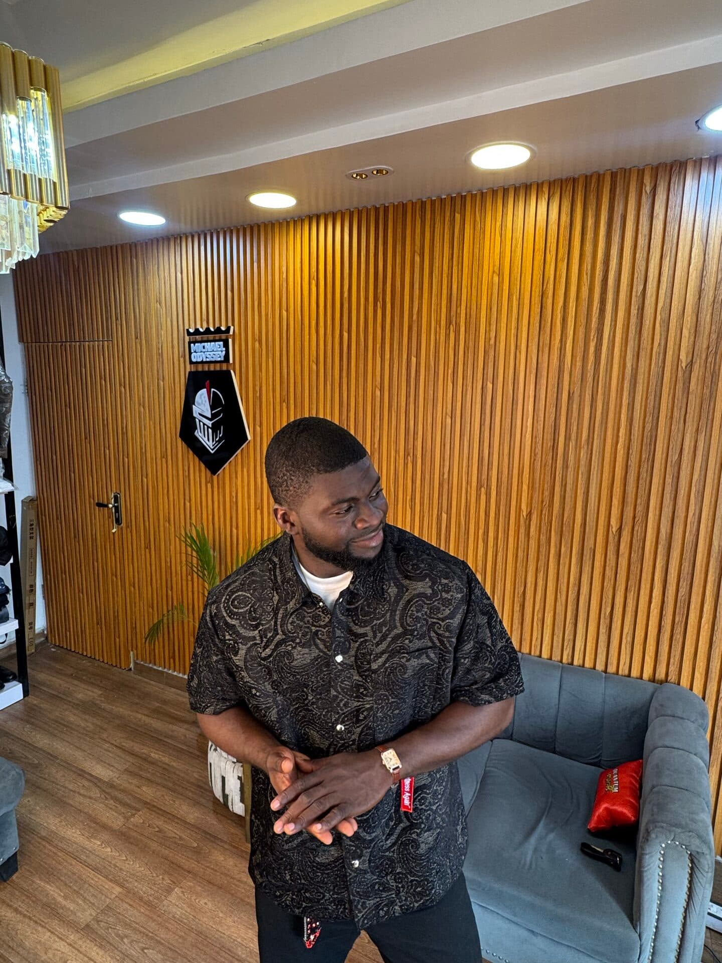 Noir Paisley Tapestry Shirt