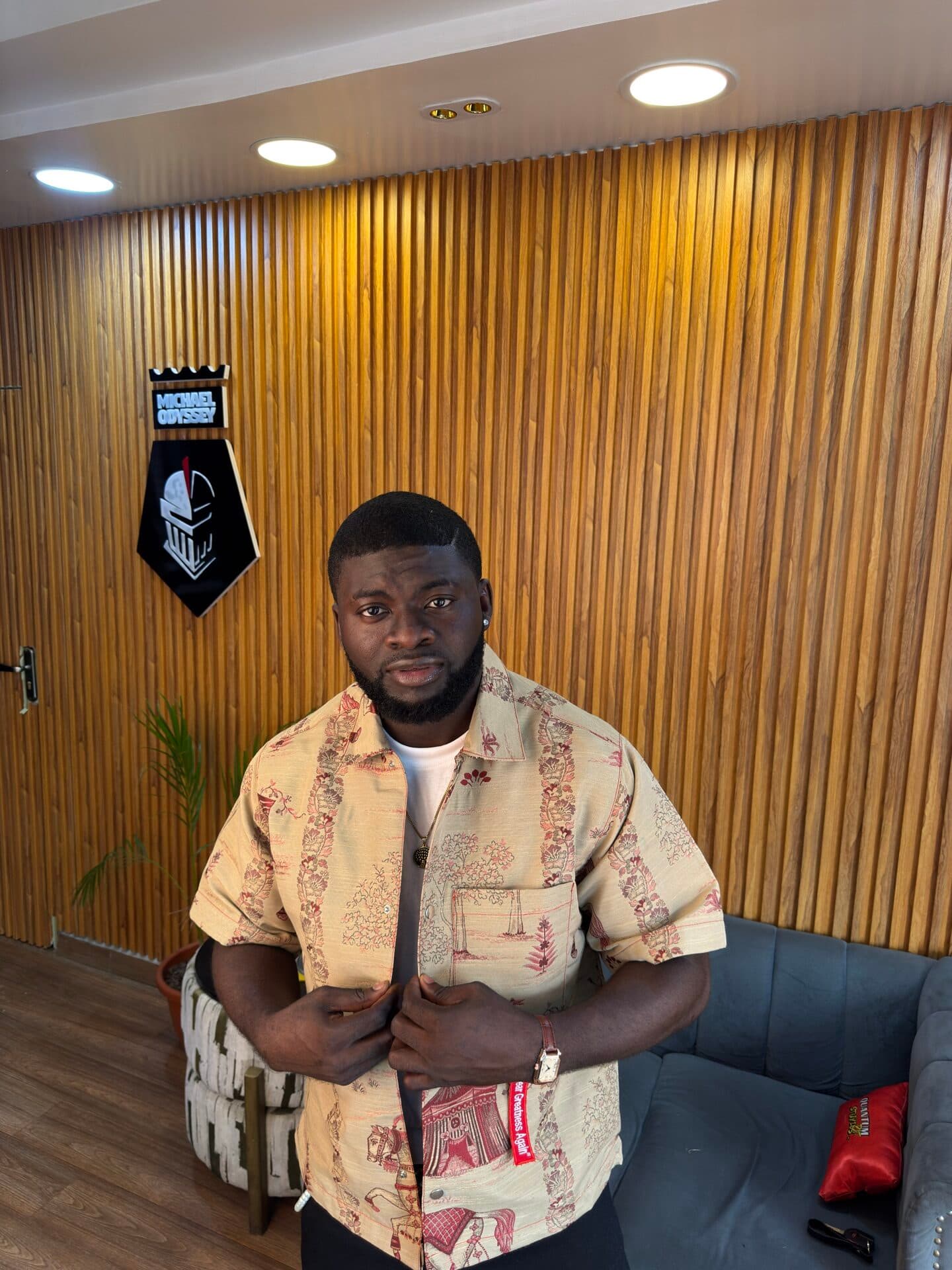 Red Heritage Tapestry Shirt