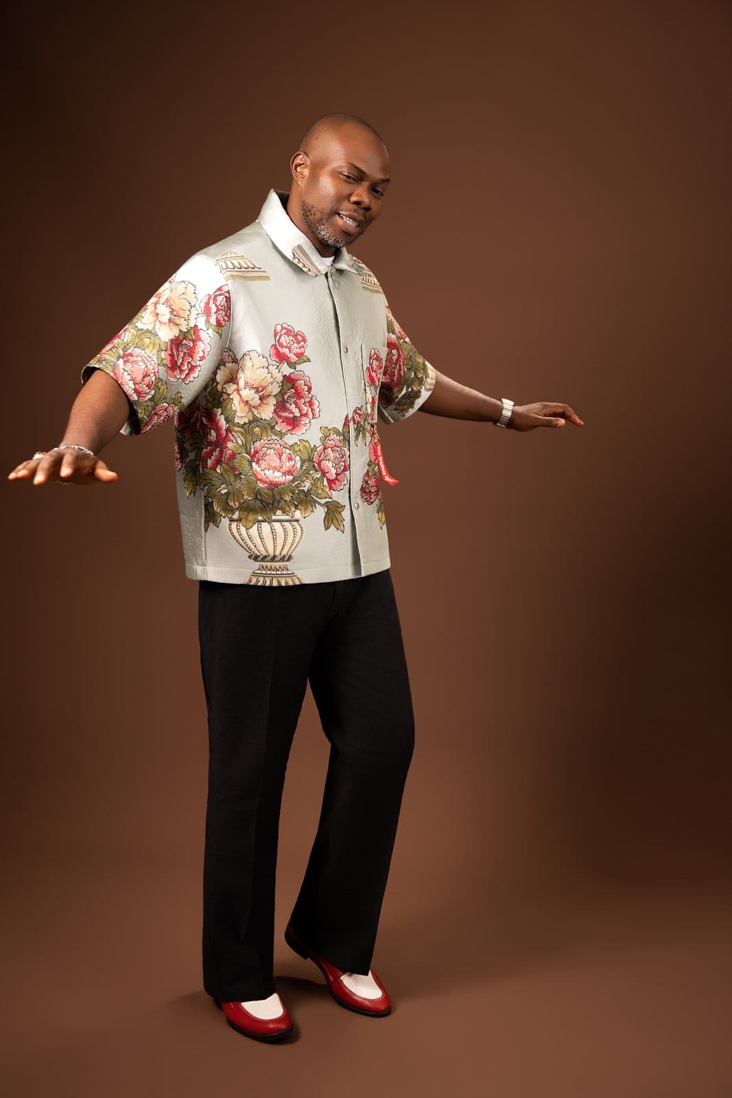 Sage Bloom Tapestry Shirt