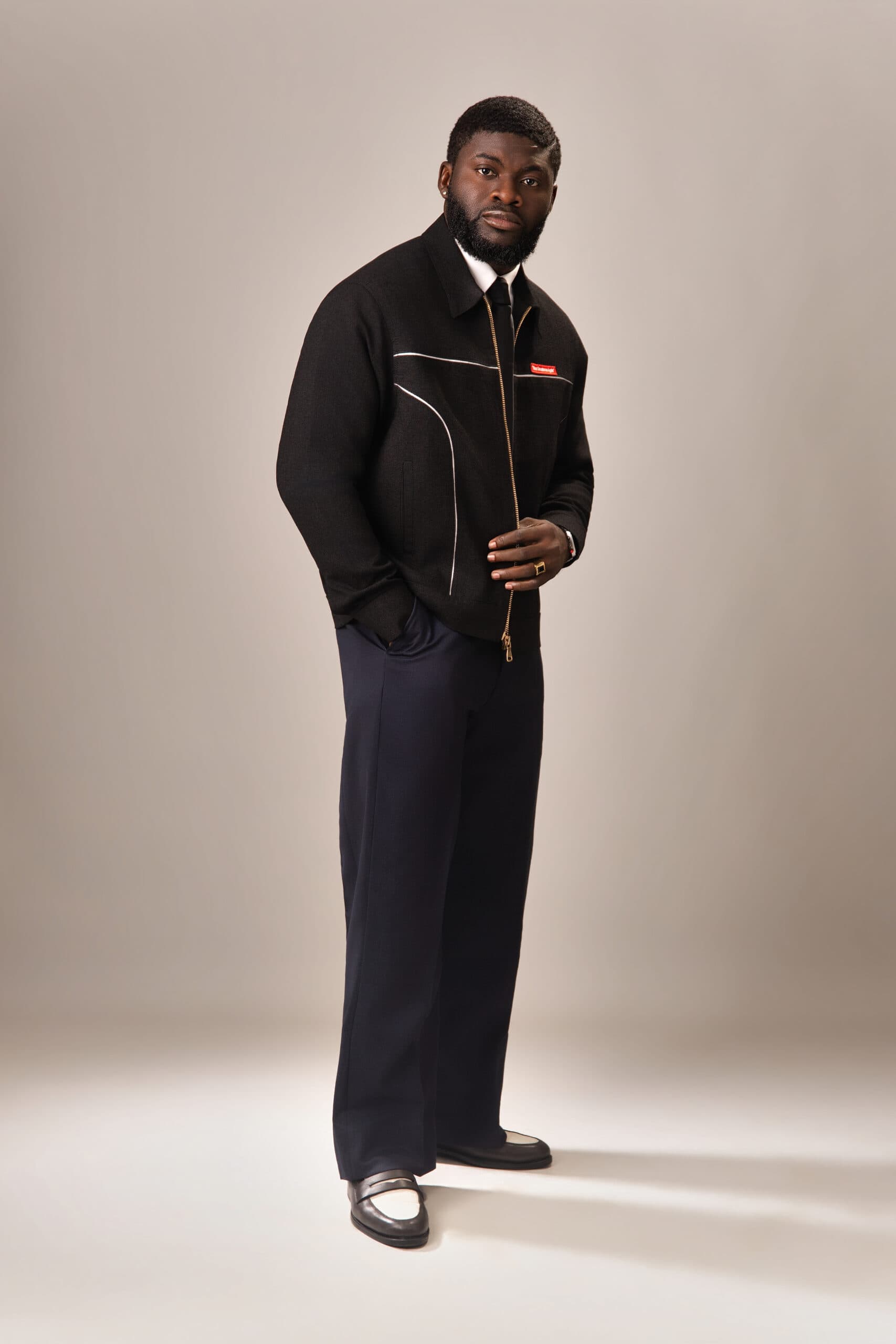Onyx Black Zipper Jacket