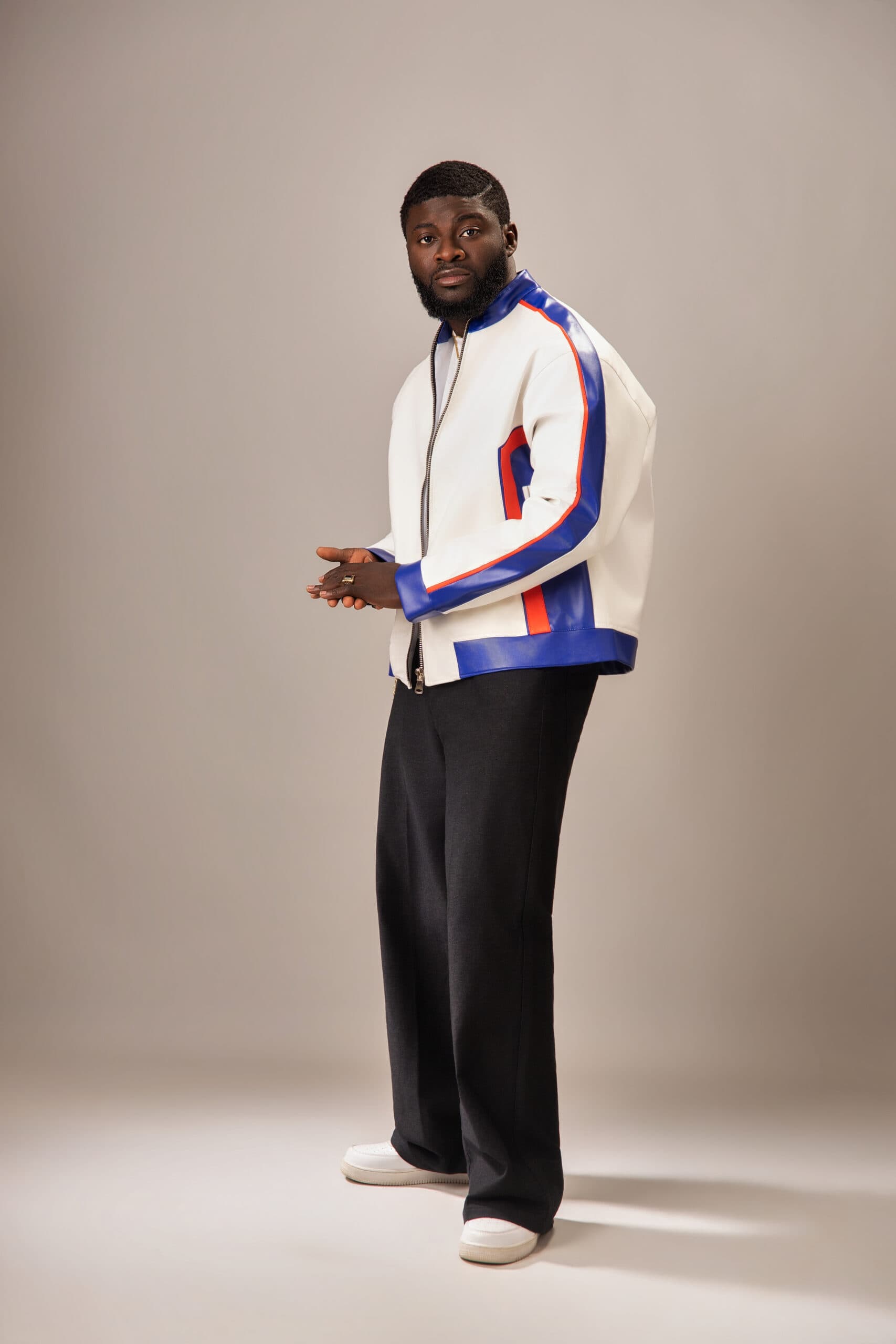 Ivory White Racer Leather Jacket