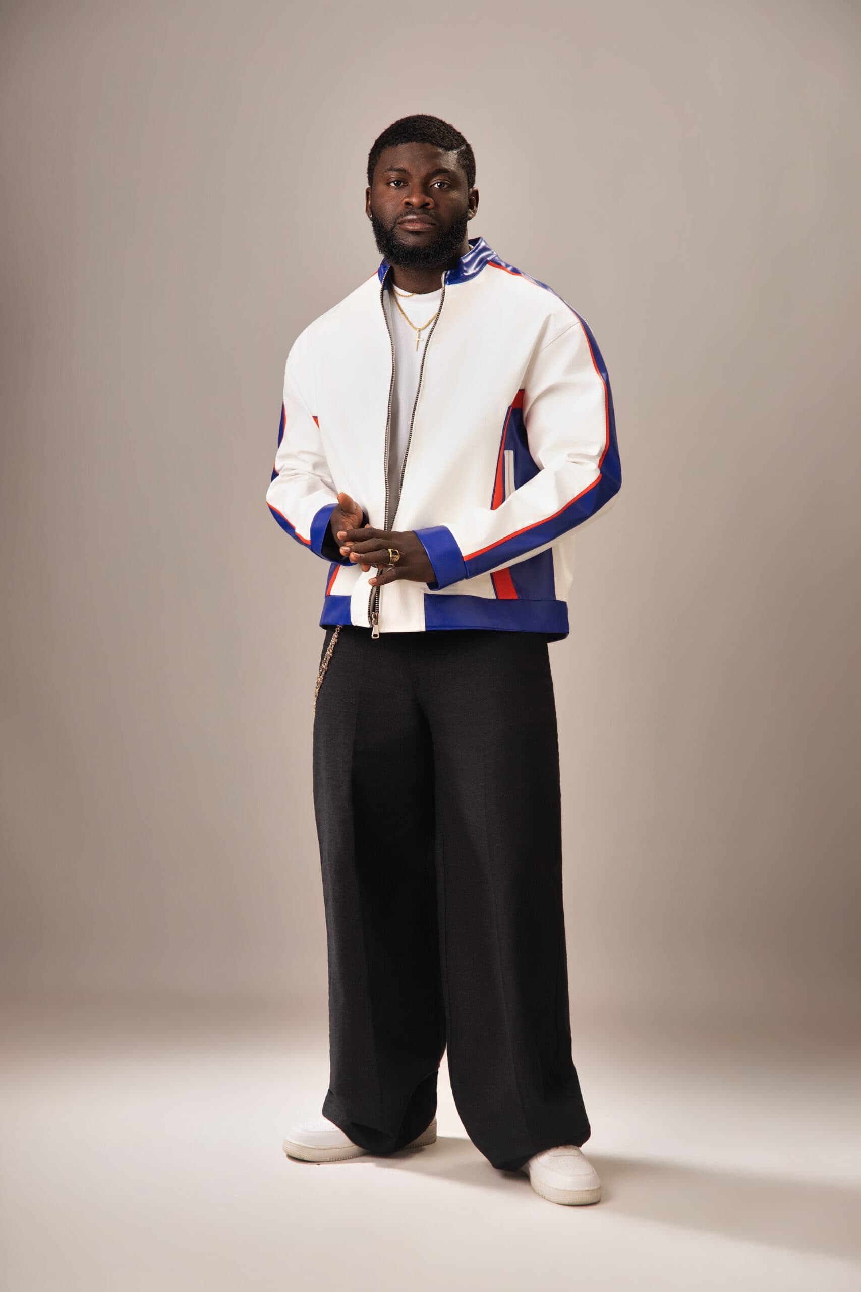 Ivory White Racer Leather Jacket